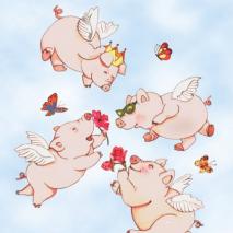 Flying Pigs Springtime
